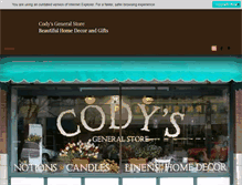 Tablet Screenshot of codysgeneralstore.com